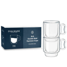 Load image into Gallery viewer, Double Wall Espresso Cups - 120ml/4oz
